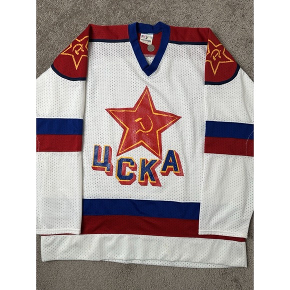 Mens Jersey NHL 80s HC CSKA Moscow, ZWICHEL Made In USA, Size L - Picture 2 of 13
